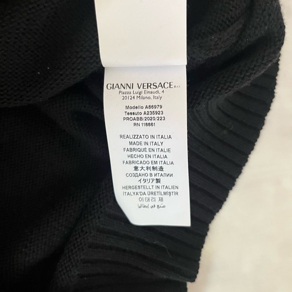 Versace Knit Logo Sweater- Men’s View 5